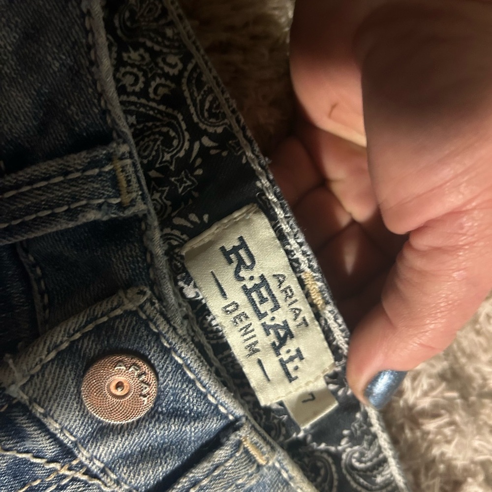 Ariat Denim Jeans with Paisley Lining